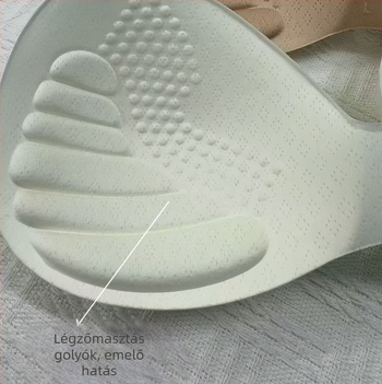 Légáteresztő rögzített melltartó betét fürdőruhához és sportmelltartóhoz – pamut anyag, kör alakú mellbimbóforma, átlátszó stílus, normál vastagság