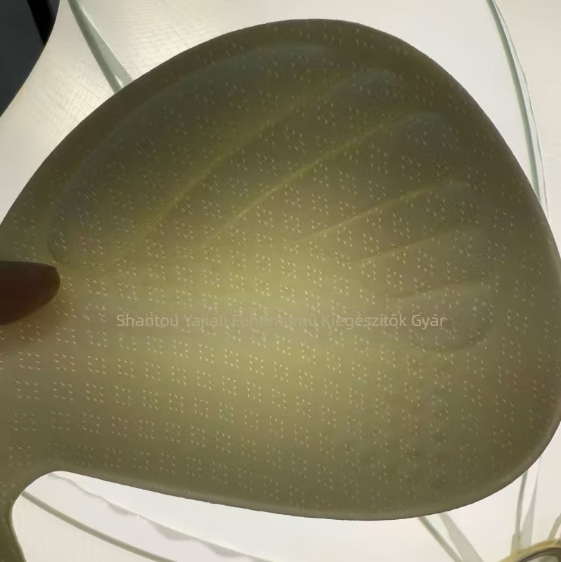 Légáteresztő rögzített melltartó betét fürdőruhához és sportmelltartóhoz – pamut anyag, kör alakú mellbimbóforma, átlátszó stílus, normál vastagság