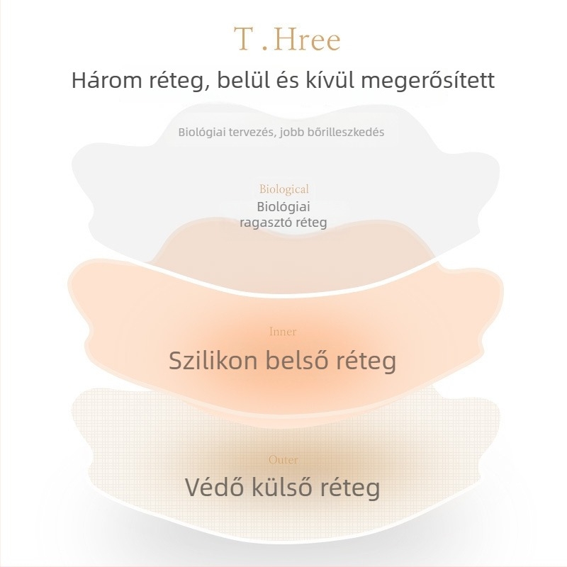 Szilikon mellpatch, nyom nélkül, lélegző, láthatatlan, vékony, átlátszó, kör alakú mellbimbó rész