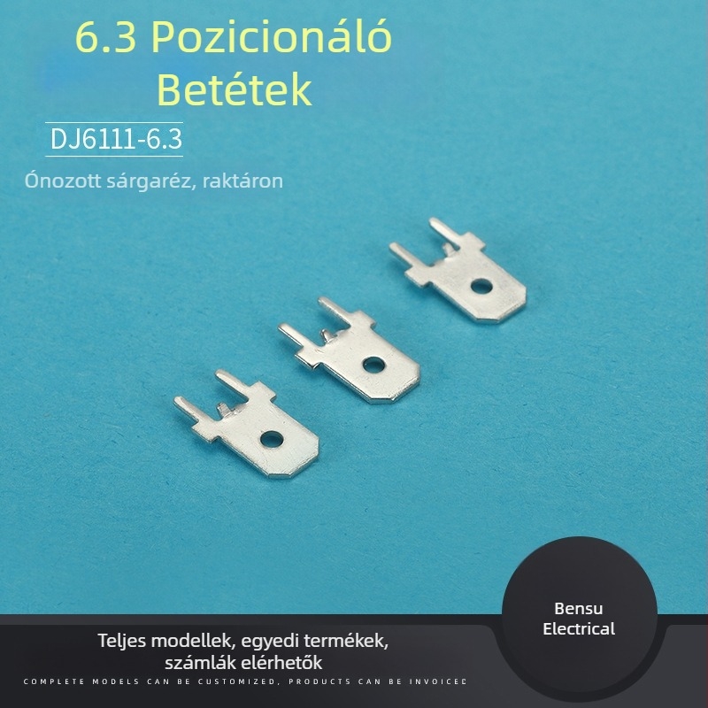 DJ6111-6.3 6.3 mm pozicionáló pin PCB-hez