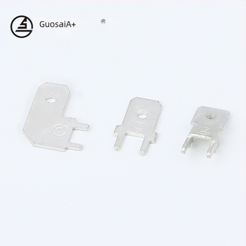 Sárgaréz PCB dugaszoló csatlakozó – fix konnektor, 4.8H láb a pozicionáláshoz, hidegen préselt bekötési interfész