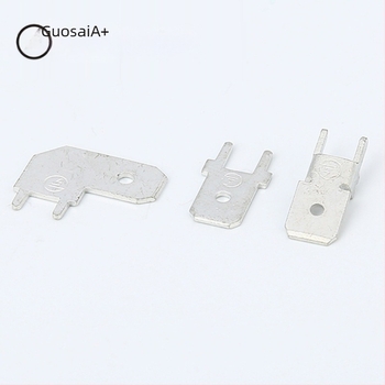 Sárgaréz PCB dugaszoló csatlakozó – fix konnektor, 4.8H láb a pozicionáláshoz, hidegen préselt bekötési interfész