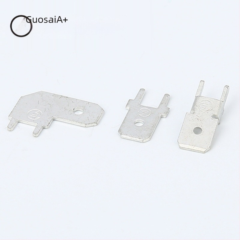 Sárgaréz PCB dugaszoló csatlakozó – fix konnektor, 4.8H láb a pozicionáláshoz, hidegen préselt bekötési interfész