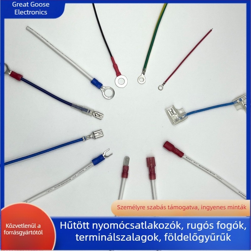 Előszigetelt hideg préselésű terminálvezeték, 34 magos, réz vezető, PVC szigetelés, keresztmetszet 0,75 mm², UL1015