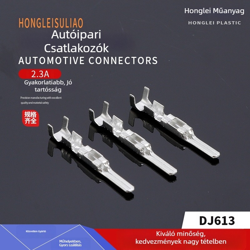Autóipari csatlakozó DJ613-2.3A Honglei – tűk és aljzati érintkezők