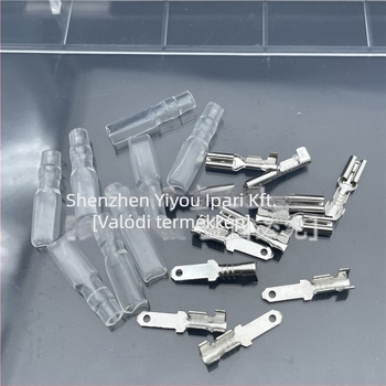 Plug-in terminál csatlakozó, hidegpréselt érintkező, női hüvely