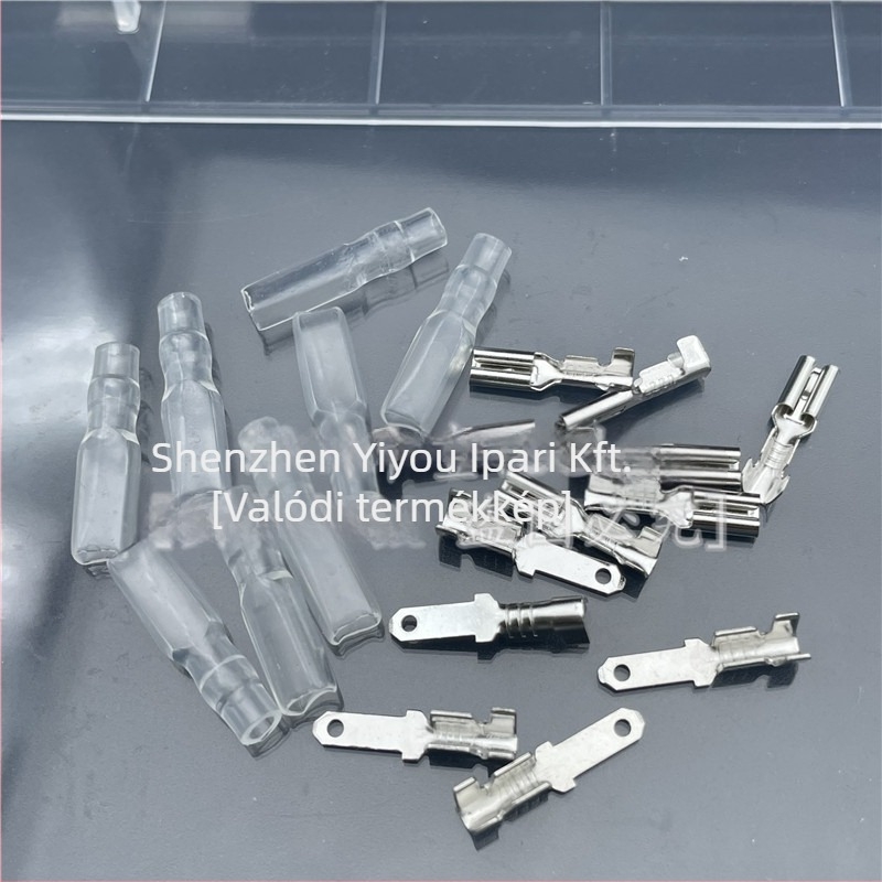 Plug-in terminál csatlakozó, hidegpréselt érintkező, női hüvely