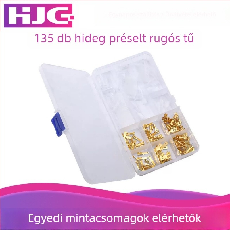 135 db rugós érintkezőlapka forrasztás nélküli terminálblokk csatlakozóhoz