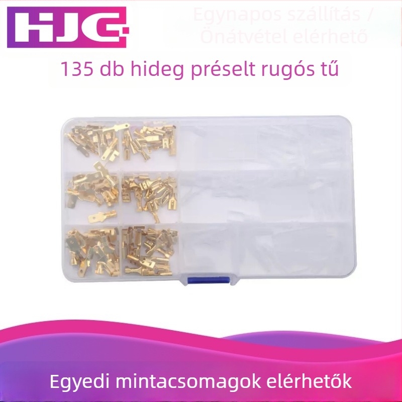 135 db rugós érintkezőlapka forrasztás nélküli terminálblokk csatlakozóhoz