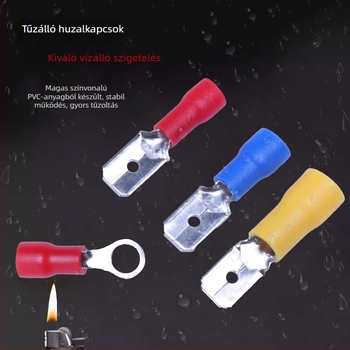 Szigetelt terminálblokk, 10 pólusú, hideg préselésű, 280 darabos dobozos készlet