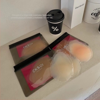 Szilikon mellfelhúzó patch, teardrop alakú, ultra vékony, lélegző, láthatatlan