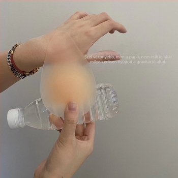 Szilikon mellfelhúzó patch, teardrop alakú, ultra vékony, lélegző, láthatatlan