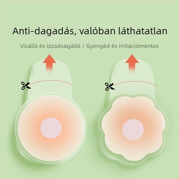 Szilikon melltapasz, ultra vékony, láthatatlan, átlátszó, magas rugalmasságú