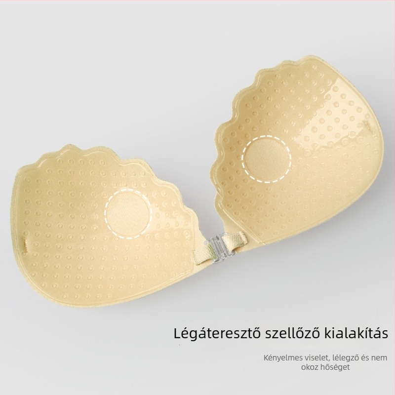 Csipkés mellplasztikai patch push-up váll nélküli láthatatlan melltartó poliészter lélegző nyolcszirmú mellbimbó forma 2025 tavasz