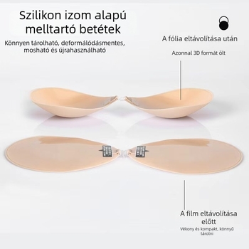 Szilikon melltapasz – izzadságálló, észrevehetetlen, vékony, kör alakú mellbimbó.