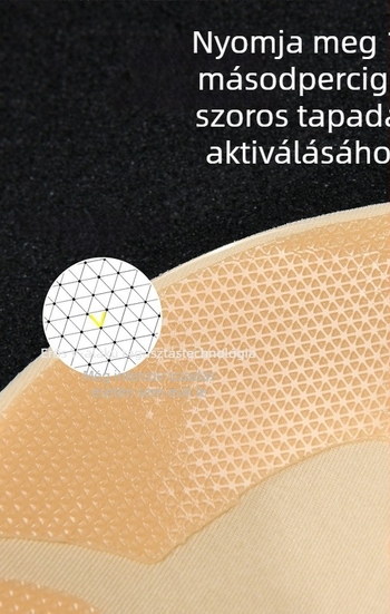 Szilikon melltapasz mangó alakú, ultra vékony, légáteresztő, láthatatlan