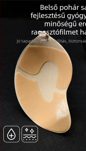 Szilikon melltapasz mangó alakú, ultra vékony, légáteresztő, láthatatlan