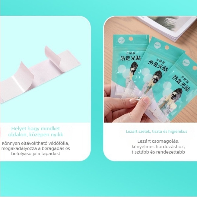 Tiszta, láthatatlan szilikon dupla oldalú ragasztó a váll nélküli dekoltázshoz, csúszásmentes, átlátszó