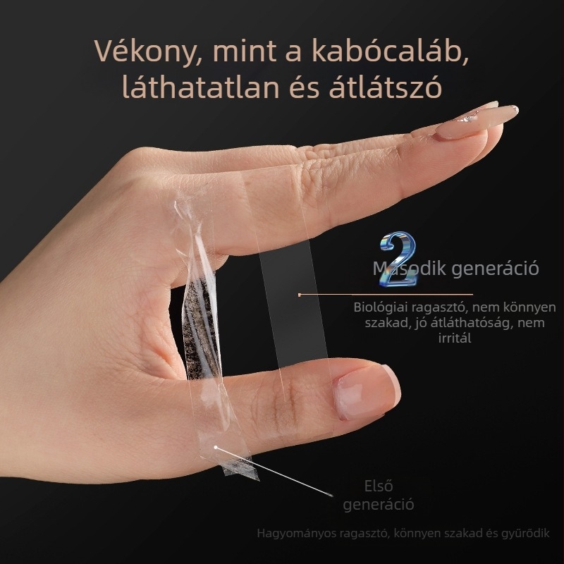 Tiszta, láthatatlan szilikon dupla oldalú ragasztó a váll nélküli dekoltázshoz, csúszásmentes, átlátszó