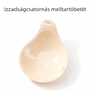 kanál alakú melltapasz izzadást vezető barázdával, halter-stílusú mellbimbó-takaró, hálós mellpatch, emelés és összeszorítás menyasszonyi ruhához