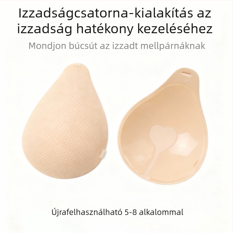 kanál alakú melltapasz izzadást vezető barázdával, halter-stílusú mellbimbó-takaró, hálós mellpatch, emelés és összeszorítás menyasszonyi ruhához