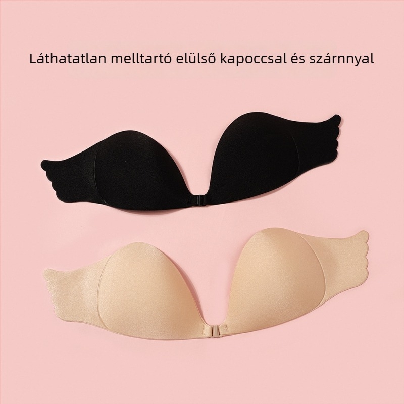 Push-Up melltartó pánt nélküli, láthatatlan dizájn, nejlon, vékony profil, mellbimbó mangó-formájú zóna, márka Shu runa