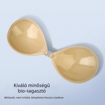 Vállpánt nélküli melltapasz - poliészter-pamut anyag, öntapadó, kerek mellbimbó forma, szexi stílus