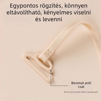 Csúszásmentes melltartó vállpántok, nejlon, Forever weave, csipke részletek, gumírozott csat, őszi 2025 kiadás