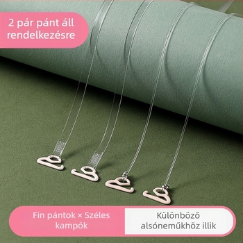 Yongwei szilikon vállpántok – Átlátszó, fém díszítéssel – Modell Yzjd006, 2025-ös téli kiadás