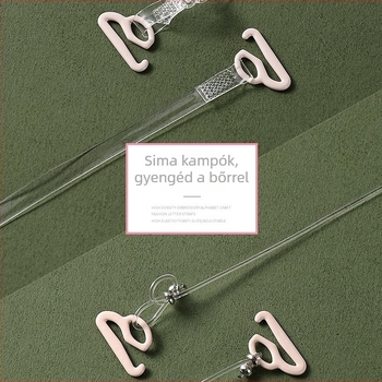 Yongwei szilikon vállpántok – Átlátszó, fém díszítéssel – Modell Yzjd006, 2025-ös téli kiadás