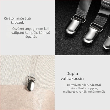 Yongwei szilikon bandeau melltartó klipjei, átlátszó stílus, tél 2025-ös piacra kerülés, mintázat: egyszínű