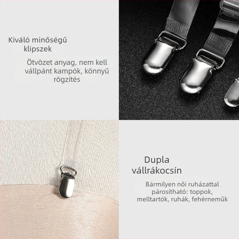 Yongwei szilikon bandeau melltartó klipjei, átlátszó stílus, tél 2025-ös piacra kerülés, mintázat: egyszínű