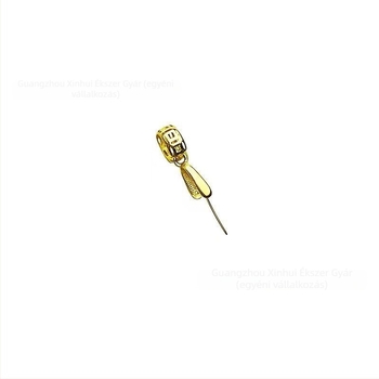 DIY ékszerkészítés kiegészítők • Réz • Elektroplating • Mini hosszú klipsz érme zárhoz • Univerzális multifunkcionális zár ékszerhez (Shanwei)