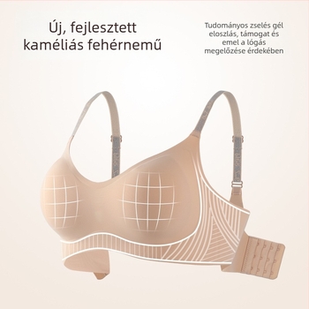 Melltartó Camellia varrat nélküli, puha támasz, anti-gravitációs push-up, lélegző és kényelmes; kosár 3/4, vékony formázott kosár; anyag nylon; rögzített kettős vállpántok; hátul három sor kapocs