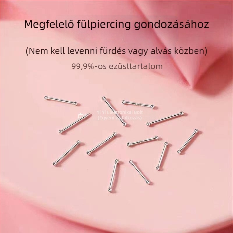 Tiszta ezüst fülbevalók patinált felülettel — modern minimalista és retro stílus, fülcsap gyantából