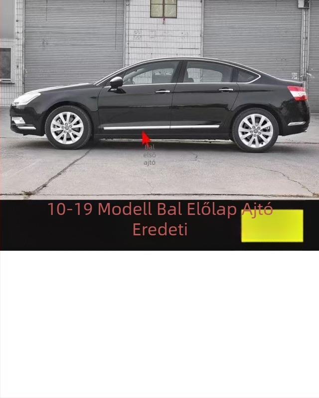 Citroën C5-höz antiütközési csík első- és hátsó lökhárítóhoz – ABS bevonat, elektroplatinált felület, modellkódok 7452sh 7452sj 745326 745325 9803383180 9803383080