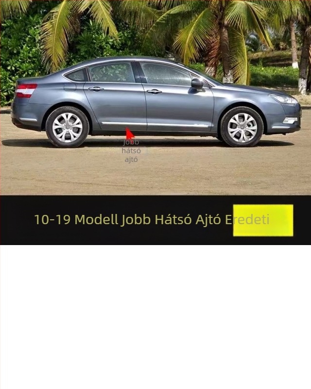 Citroën C5-höz antiütközési csík első- és hátsó lökhárítóhoz – ABS bevonat, elektroplatinált felület, modellkódok 7452sh 7452sj 745326 745325 9803383180 9803383080