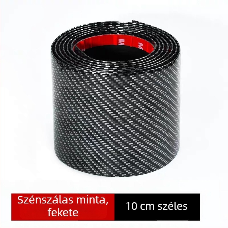 PU oldalütésvédő ajtó sáv karbon szálas megjelenéssel, testreszabható feldolgozás, univerzális illeszkedés