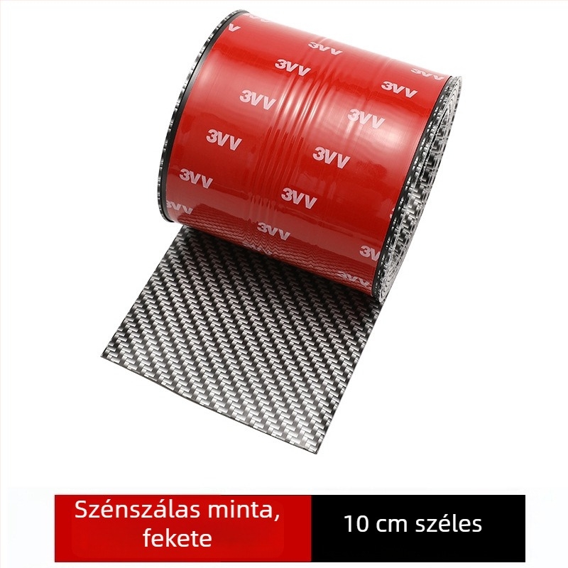 PU oldalütésvédő ajtó sáv karbon szálas megjelenéssel, testreszabható feldolgozás, univerzális illeszkedés