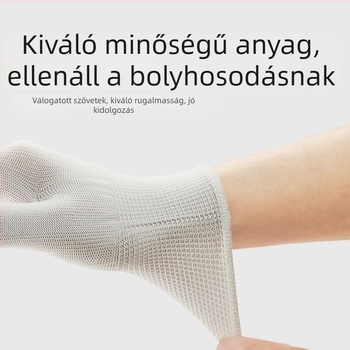 Fehér gyermekeknek szóló etikett kesztyű, lélegző vékony nylonból, iskolai előadásokhoz és nyári rendezvényekhez