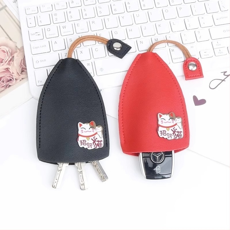 Autókulcs tok, Uniszex, PU anyag, Hordozható védőtok