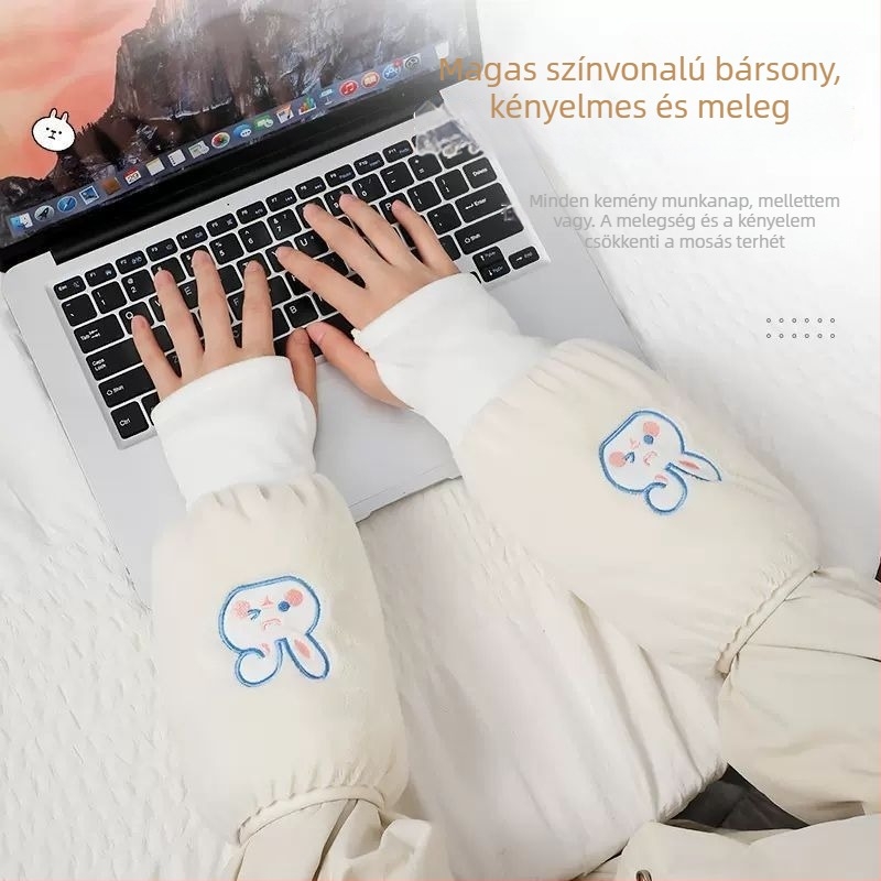 Ujjakkal ellátott kötény, pamutból, vízálló (Pamut, Vízálló)