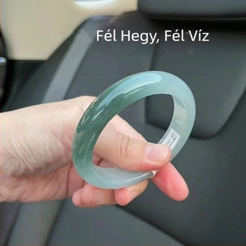 Női jadeit karkötő, jég típusú régi bányából, teljes kör, egyszerű dizájn, 1,0 kg, 2022 ősz