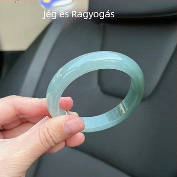 Női jadeit karkötő, jég típusú régi bányából, teljes kör, egyszerű dizájn, 1,0 kg, 2022 ősz