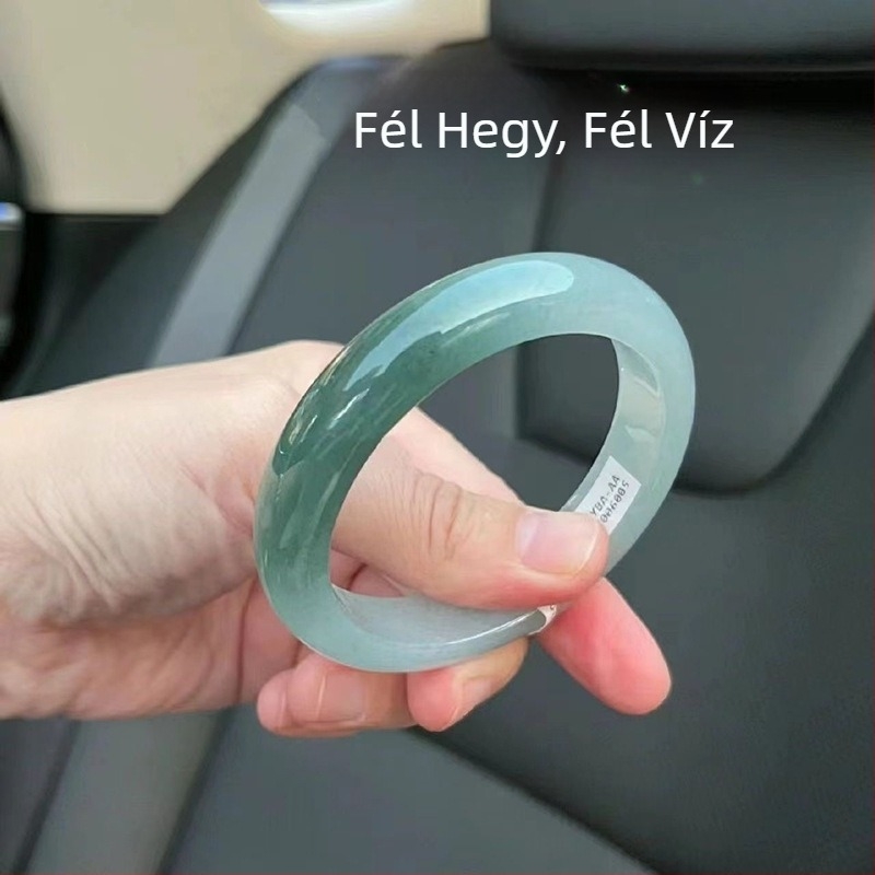 Női jadeit karkötő, jég típusú régi bányából, teljes kör, egyszerű dizájn, 1,0 kg, 2022 ősz