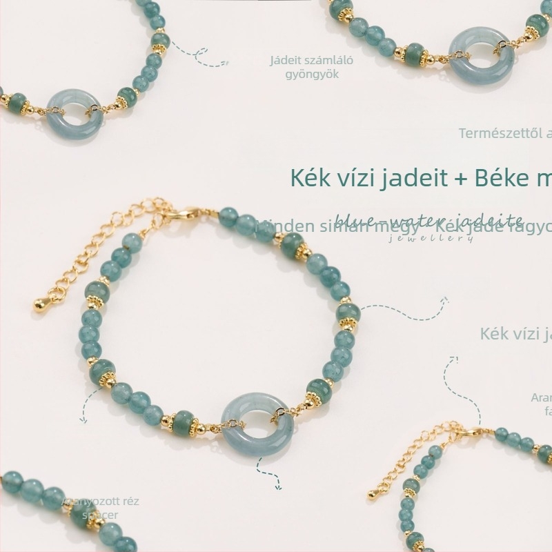 Jáde karkötő | kézzel készített, női kínai stílus | utazási emlékként ajándék