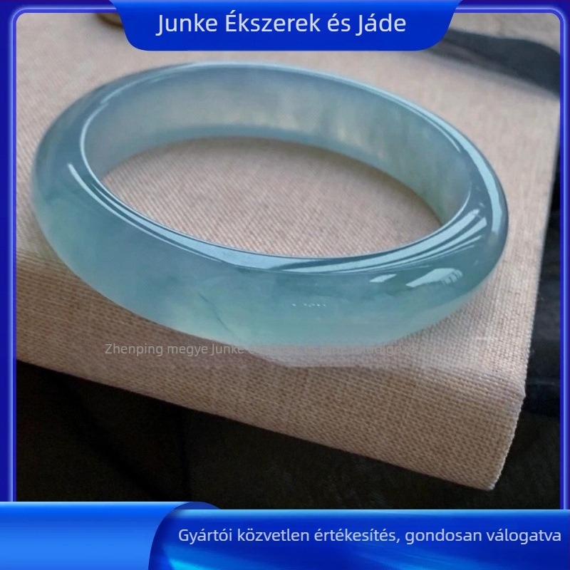 Zhuoyuke természetes kvarcsite jade geometriai karkötő, polírozott felülettel