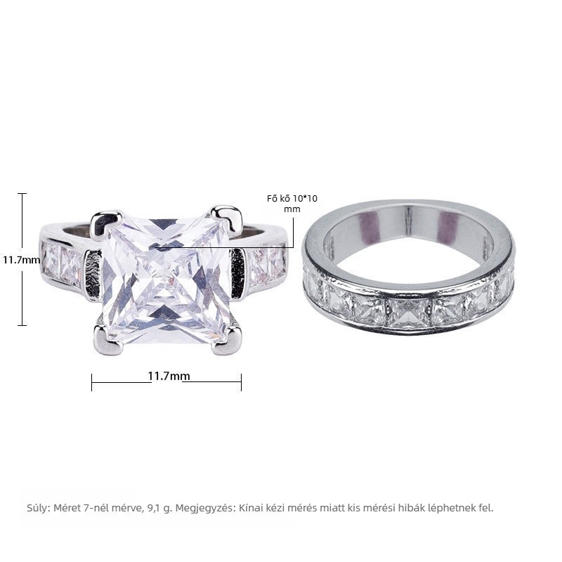 Esküvői gyűrűszett topázzal, laza kövek beépítésével, 2022 ősz, belső értékelés, fizetés újraellenőrzése