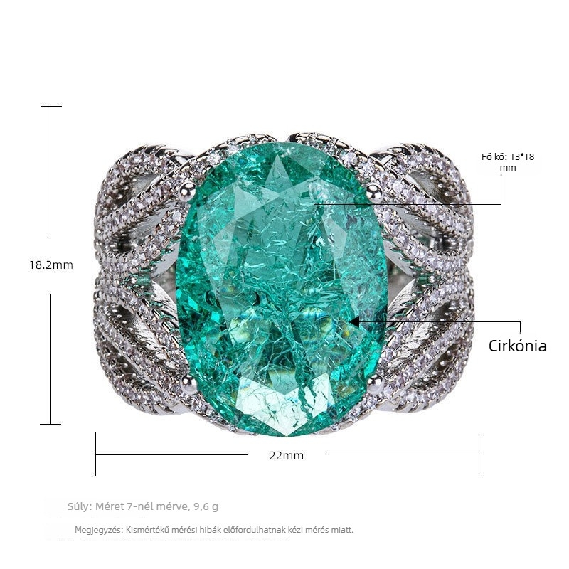 Topáz gyűrű réz beépítéssel, helyi szakvélemény, 2024 nyári kiadás