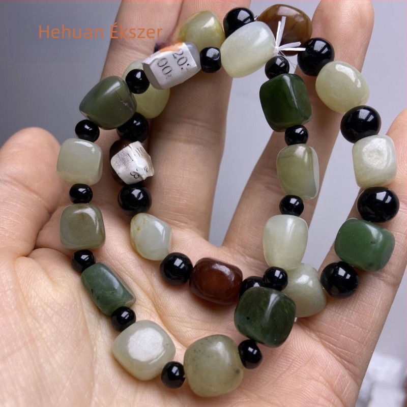 Nefrit karkötő – Természetes nefrit, Duobao stílus, Uniszex